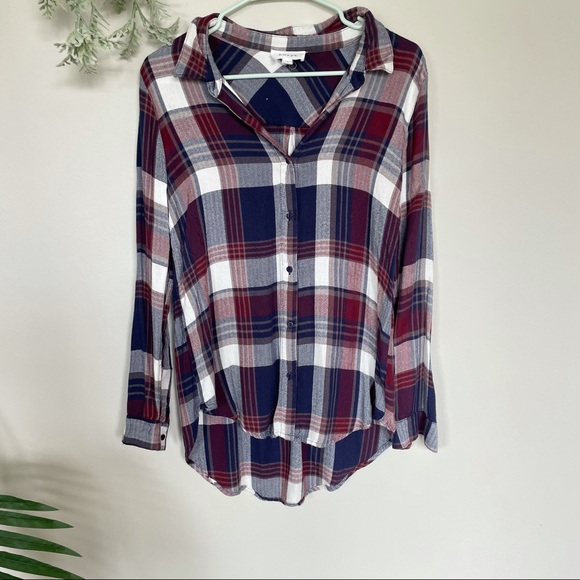 korye Tops - Korye plaid print button down size medium